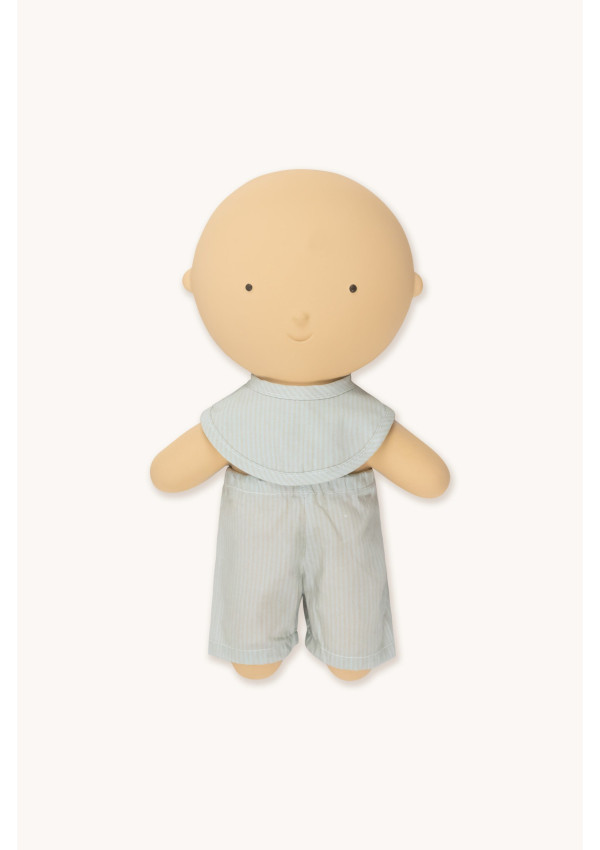 GOMMU Набір одягу STRIPES Pant & Bib Блакитний/Пісочний
