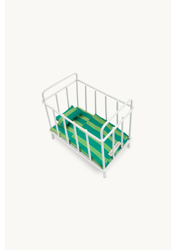GOMMU Ліжечко POCKET STRIPED CRIB Зелене