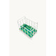 GOMMU Ліжечко POCKET STRIPED CRIB Зелене