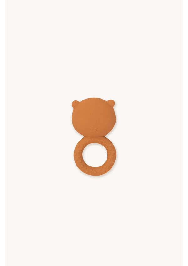 GOMMU Ведмедик-прорізувач з натурального каучуку RING BEAR Мигдаль
