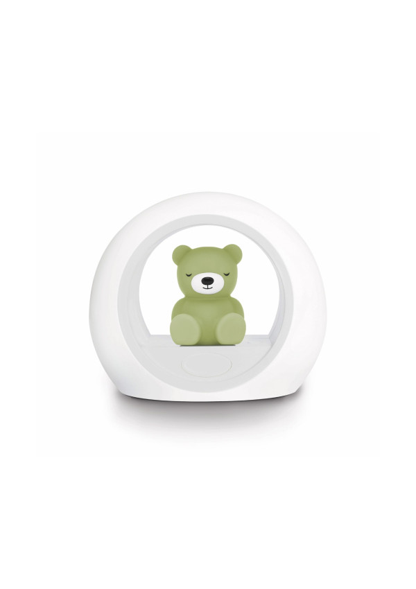 Ведмедик BILLY нічник з датчиком крику Cry Sensor, зелений ZAZU