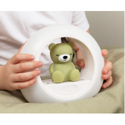 Ведмедик BILLY нічник з датчиком крику Cry Sensor, зелений ZAZU