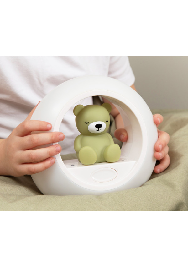 Ведмедик BILLY нічник з датчиком крику Cry Sensor, зелений ZAZU