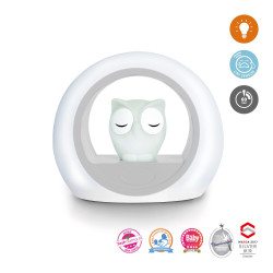 Сова LOU нічник з датчиком крику Cry Sensor, сірий Zazu
