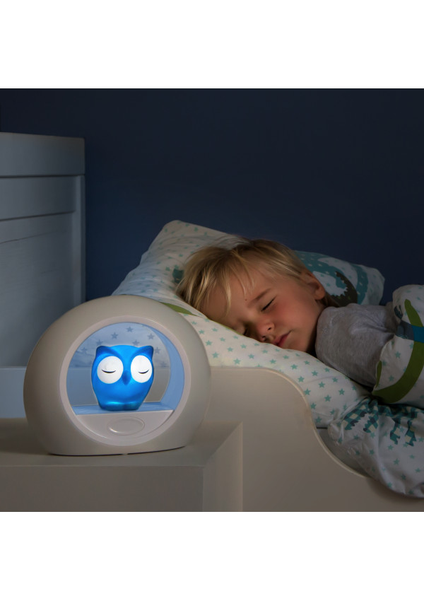 Сова LOU нічник з датчиком крику Cry Sensor, синій Zazu