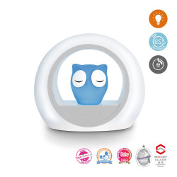 Сова LOU нічник з датчиком крику Cry Sensor, синій Zazu