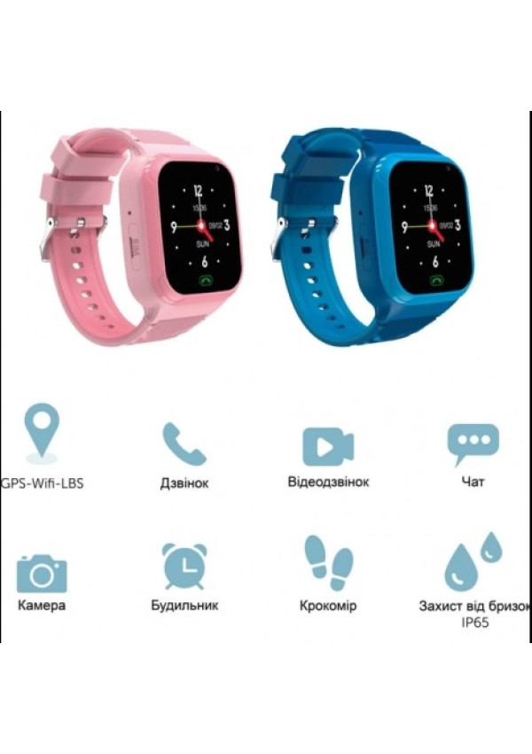 ZAZU WATCH - Дитячій смарт-годинник телефон ZAZU 4G / GPS (синій)