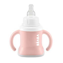 Поїльник Beaba Ellipse 3 in 1 Evoluclip Training Cup 150 мл (рожевий)