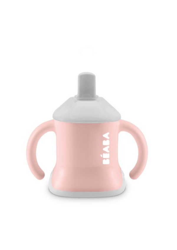 Поїльник Beaba Ellipse 3 in 1 Evoluclip Training Cup 150 мл (рожевий)
