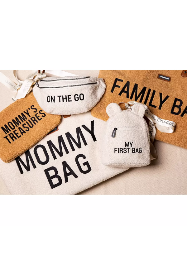 Childhome Сумка через плече Childhome Banana bag - teddy white