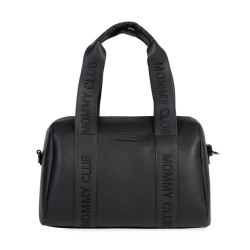 Childhome Сумка Mommy club Signature vegan leather black