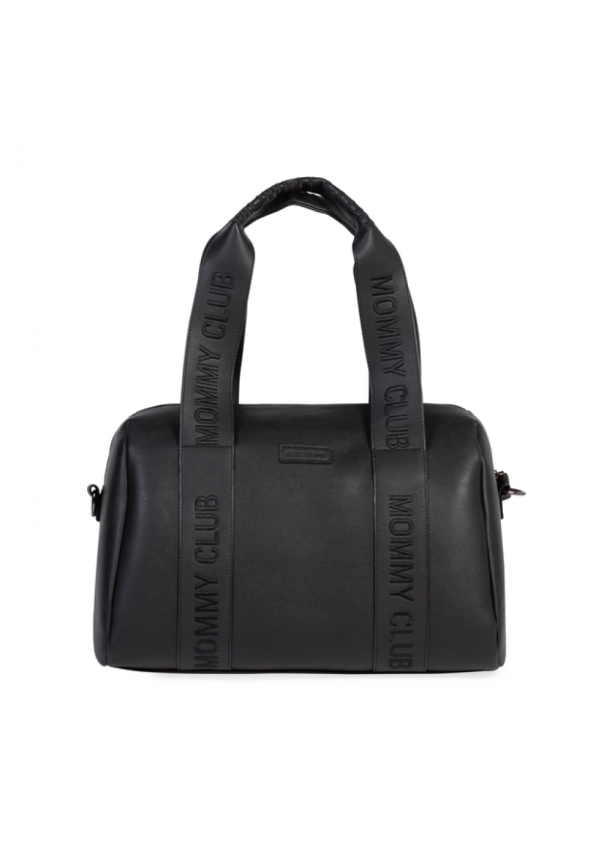Childhome Сумка Mommy club Signature vegan leather black