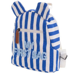 Рюкзак дитячий Childhome My first bag stripes electric blue