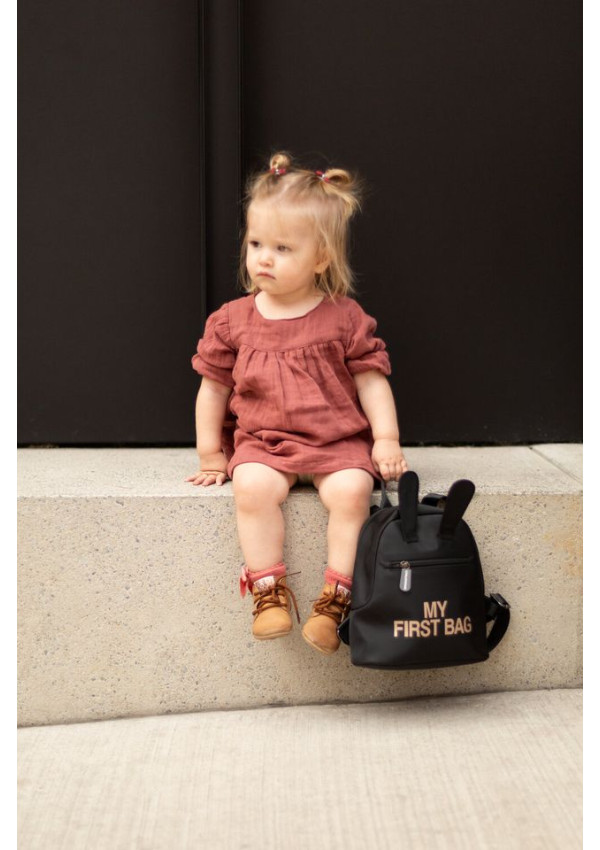 Рюкзак дитячий Childhome My first bag black/gold