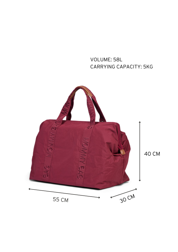 Childhome Сумка Mommy bag Signature - burgundy