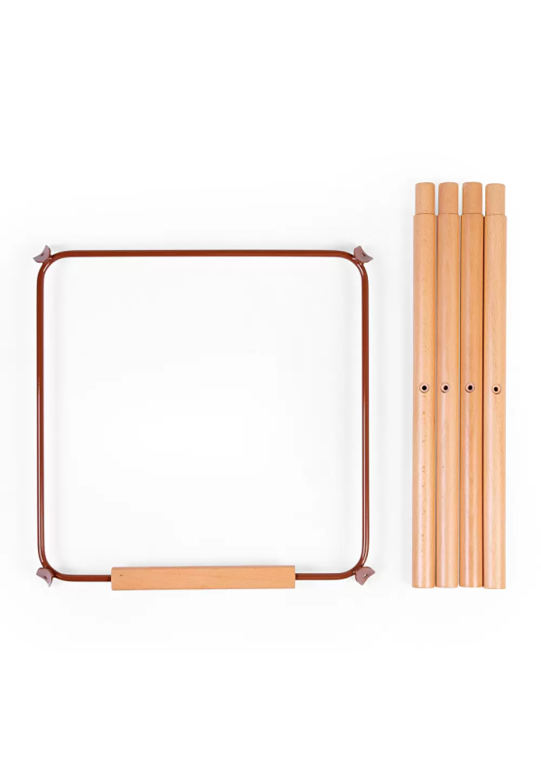 Комплект додаткових подовжуючих ніжок Childhome Evolu з підніжкою -wood/rust