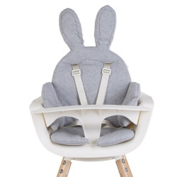 Універсальна подушка для стільця для годування Childhome Rabit/Grey