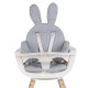 Універсальна подушка для стільця для годування Childhome Rabit/Grey
