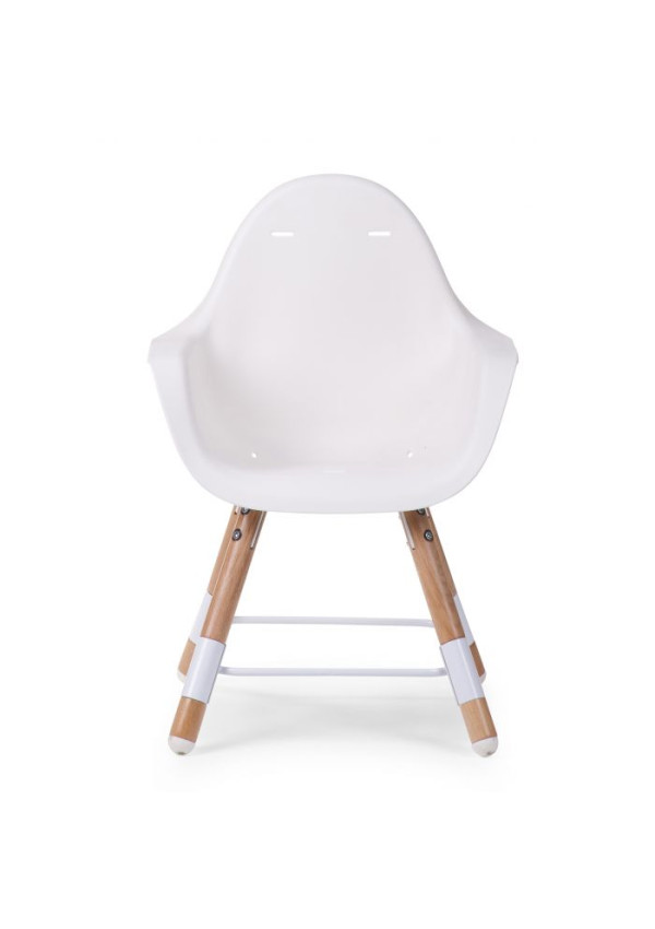 Стілець для годування Childhome Evolu2 з бампером Natural/White