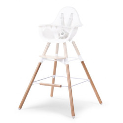 Комплект додаткових подовжуючих ніжок Childhome Evolu з підніжкою Natural/White