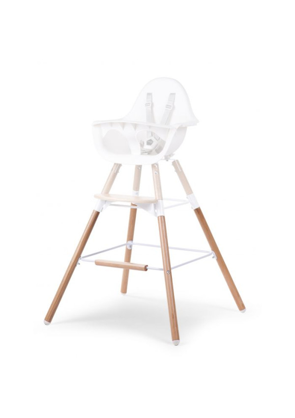 Комплект додаткових подовжуючих ніжок Childhome Evolu з підніжкою Natural/White