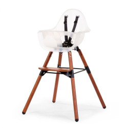 Стілець для годування Childhome Evolu2 з бампером Nut/Frosted