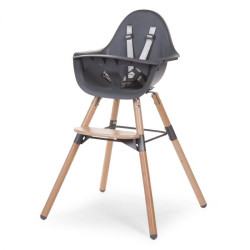 Стілець для годування Childhome Evolu2 з бампером Natural/Anthracite