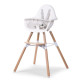 Стілець для годування Childhome Evolu2 з бампером Natural/White