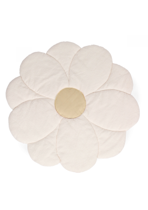 Childhome Килимок ігровий Flower, 110 см білий/жовтий