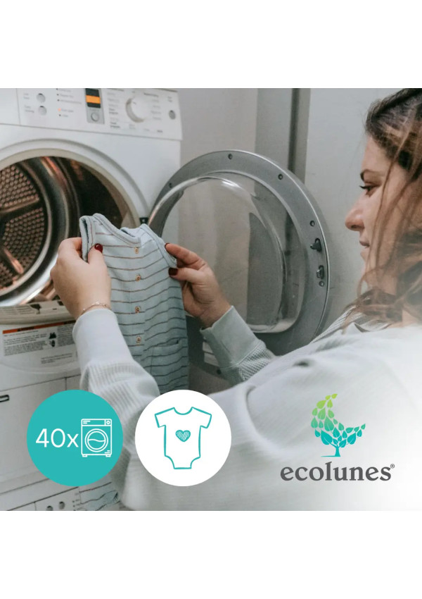 Ecolunes Гіпоалергенний рідкий органічний гель для прання дитячого одягу без запаху 2000 мл