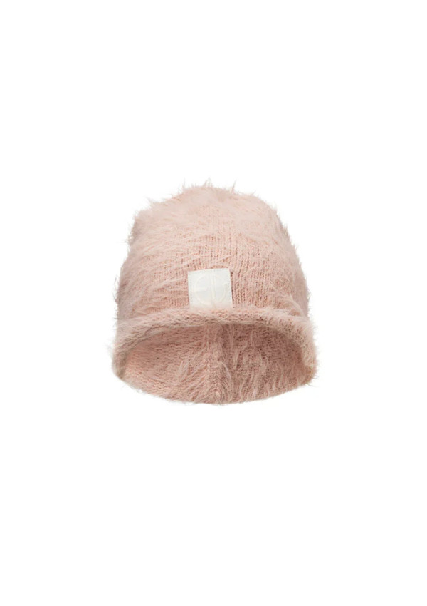 Дитяча тепла шапка Elodie Details Furry Knit Powder Pink 0-6 міс