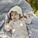 Elodie Дитяча шапка-чепчик Bonnet White Boucle 0-3 міс