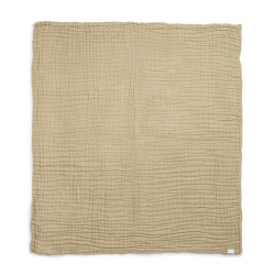 Elodie Дитячий бавовняно-мусліновий плед Pure Khaki 120х120 см.