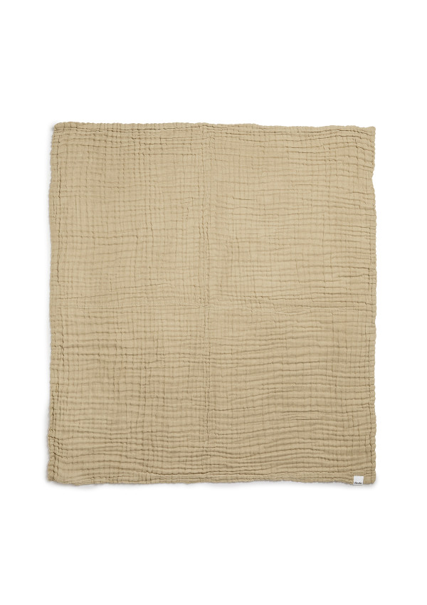 Elodie Дитячий бавовняно-мусліновий плед Pure Khaki 120х120 см.