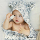 Дитячий рушник з кутиком Elodie Details Garden Leo Toile 80х80 см.