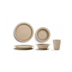 Elodie Набір дитячого посуду Eat Pure Khaki, 3 ел.