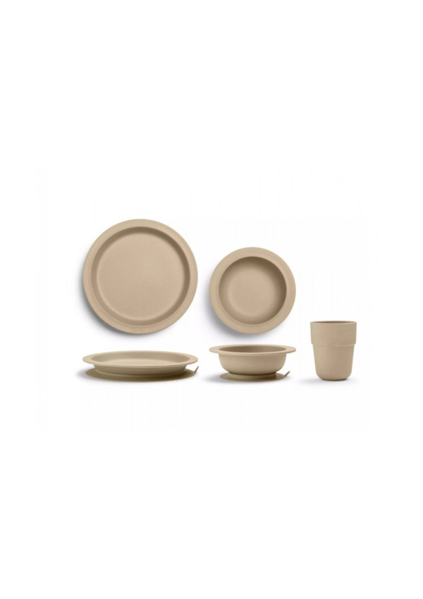 Elodie Набір дитячого посуду Eat Pure Khaki, 3 ел.