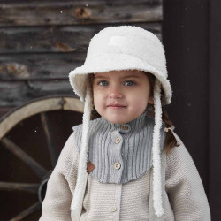 Elodie Дитячий зимовий комірець Pebble Green