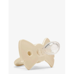 Elodie Анатомічна силіконова пустушка Binky Bow Oat White 3 міс.+, розмір 2