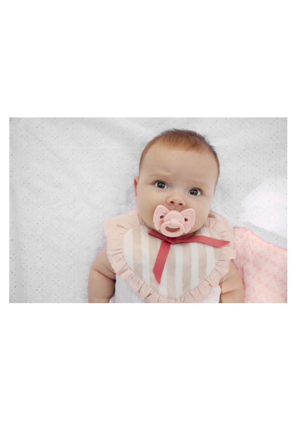 Elodie Ортодонтична силіконова пустушка Blinky Blom Misty Pink 3 міс.+, розмір 2