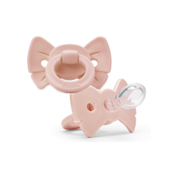 Elodie Ортодонтична силіконова пустушка Blinky Blom Misty Pink 3 міс.+, розмір 2