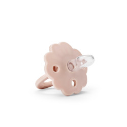 Elodie Ортодонтична силіконова пустушка Blinky Blom Powder Pink 0 міс.+, розмір 1