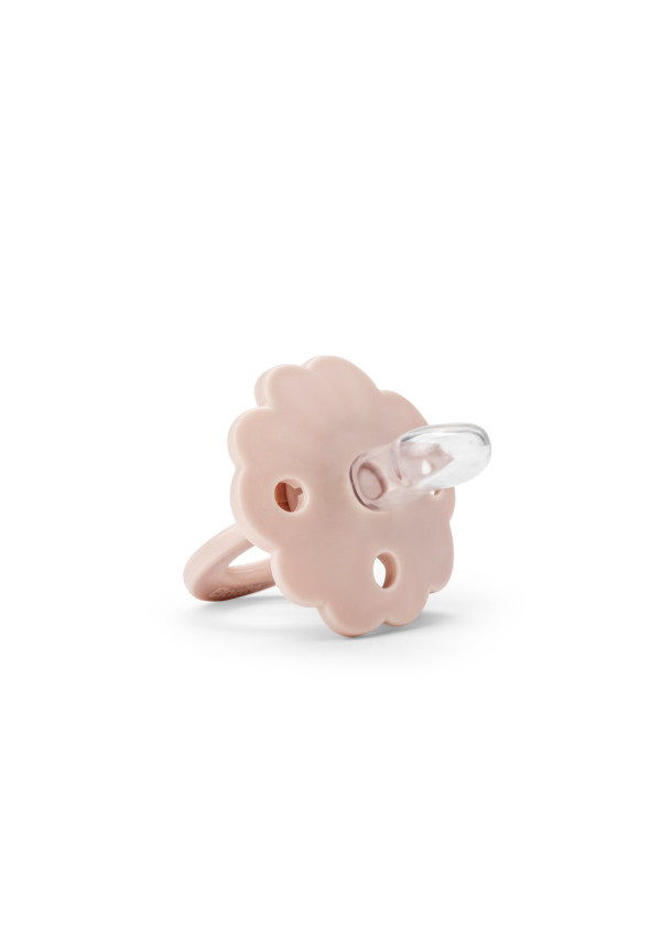 Elodie Ортодонтична силіконова пустушка Blinky Blom Powder Pink 0 міс.+, розмір 1