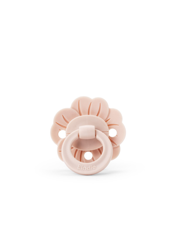 Elodie Ортодонтична силіконова пустушка Blinky Blom Powder Pink 0 міс.+, розмір 1