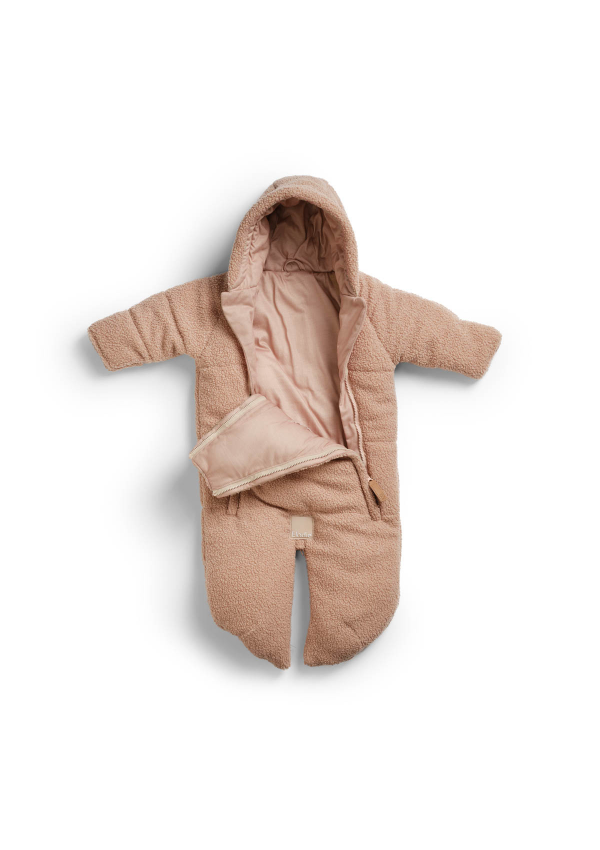 Elodie Дитячий комбінезон Pink Bouclé, 0-6 місяців