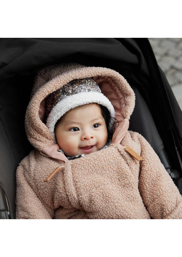 Elodie Дитячий комбінезон Pink Bouclé, 0-6 місяців