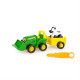 Ігровий набір-конструктор John Deere Kids Трактор із ковшем і причепом 