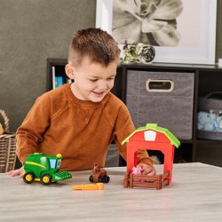 Ігровий набір-конструктор John Deere Kids Збери трактор із загоном
