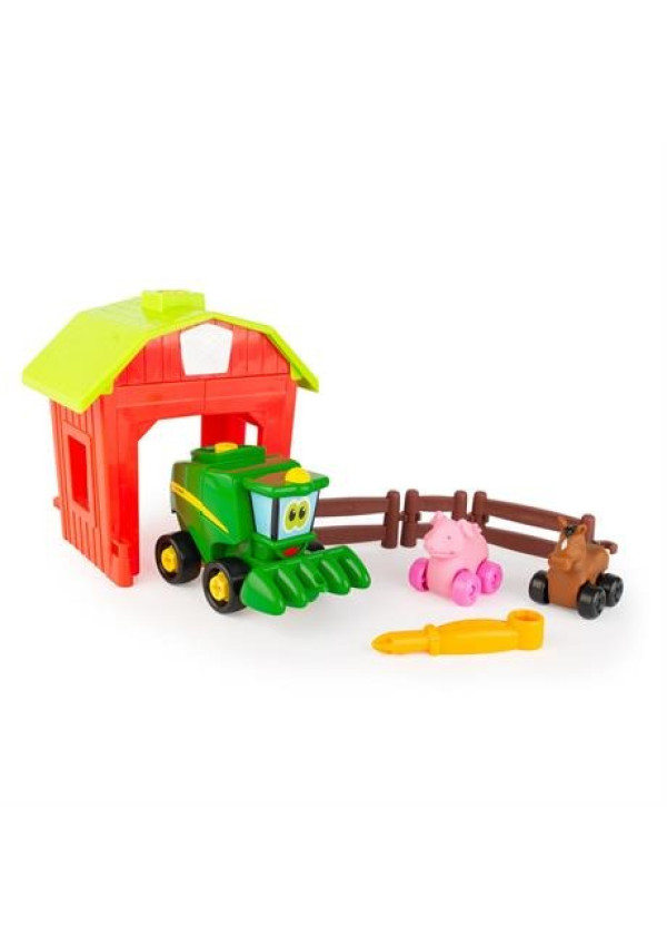 Ігровий набір-конструктор John Deere Kids Збери трактор із загоном