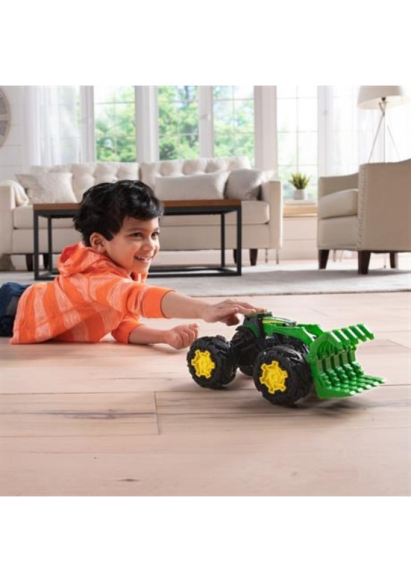 Іграшковий трактор John Deere Kids Monster Treads з ковшем і великими колесами 
